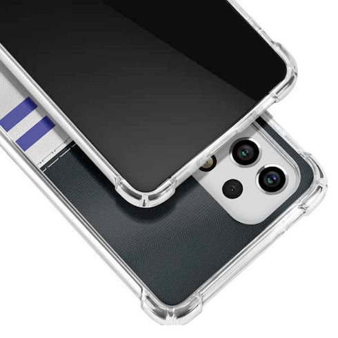 NFL Baltimore Ravens White Striped Galaxy A53 5G Clear Case