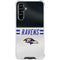 NFL Baltimore Ravens White Striped Galaxy A54 5G Clear Case