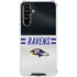 NFL Baltimore Ravens White Striped Galaxy A54 5G Clear Case
