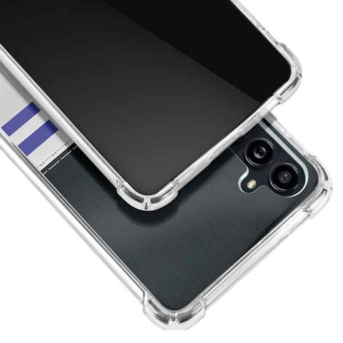 NFL Baltimore Ravens White Striped Galaxy A54 5G Clear Case