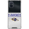 NFL Baltimore Ravens White Striped Galaxy A71 5G Clear Case