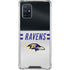 NFL Baltimore Ravens White Striped Galaxy A71 5G Clear Case