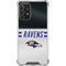 NFL Baltimore Ravens White Striped Galaxy A72 5G Clear Case