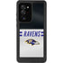 NFL Baltimore Ravens White Striped Galaxy Note20 Ultra 5G Waterproof Case