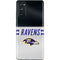 NFL Baltimore Ravens White Striped Galaxy S20 Fan Edition Skin