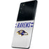 NFL Baltimore Ravens White Striped Galaxy S20 Fan Edition Skin
