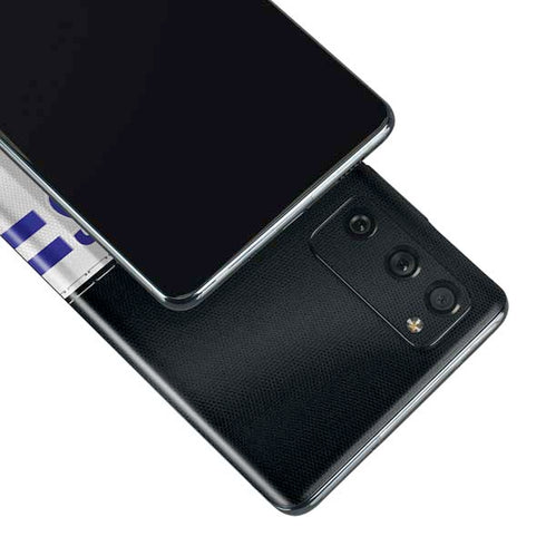 NFL Baltimore Ravens White Striped Galaxy S20 Fan Edition Skin