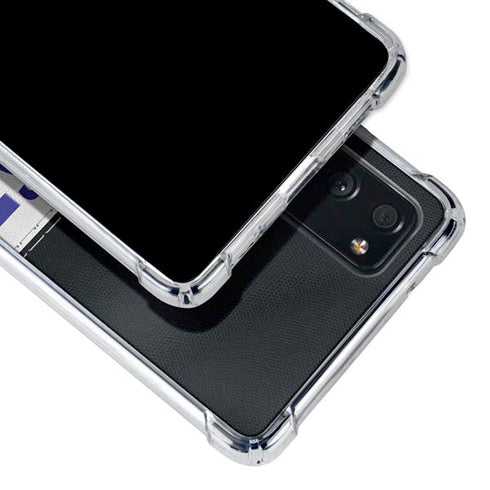 NFL Baltimore Ravens White Striped Galaxy S20 FE Clear Case