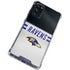 NFL Baltimore Ravens White Striped Galaxy S20 FE Clear Case