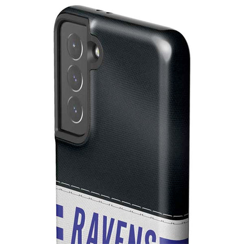 NFL Baltimore Ravens White Striped Galaxy S21 5G Pro Case