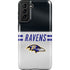 NFL Baltimore Ravens White Striped Galaxy S21 FE Pro Case