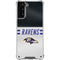 NFL Baltimore Ravens White Striped Galaxy S21 Plus 5G Clear Case