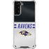 NFL Baltimore Ravens White Striped Galaxy S21 Plus 5G Clear Case