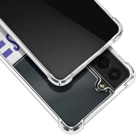NFL Baltimore Ravens White Striped Galaxy S21 Plus 5G Clear Case