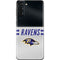 NFL Baltimore Ravens White Striped Galaxy S21 Plus 5G Skin