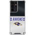 NFL Baltimore Ravens White Striped Galaxy S21 Ultra 5G Clear Case