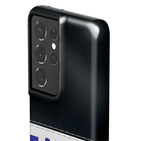 NFL Baltimore Ravens White Striped Galaxy S21 Ultra 5G Pro Case
