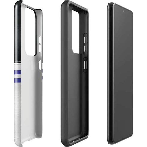 NFL Baltimore Ravens White Striped Galaxy S21 Ultra 5G Pro Case
