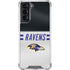 NFL Baltimore Ravens White Striped Galaxy S22 Clear Case