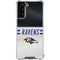 NFL Baltimore Ravens White Striped Galaxy S22 Plus Clear Case