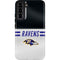 NFL Baltimore Ravens White Striped Galaxy S22 Plus Pro Case