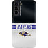 NFL Baltimore Ravens White Striped Galaxy S22 Plus Pro Case