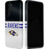 NFL Baltimore Ravens White Striped Galaxy S22 Pro Case