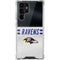 NFL Baltimore Ravens White Striped Galaxy S22 Ultra Clear Case