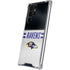 NFL Baltimore Ravens White Striped Galaxy S22 Ultra Clear Case