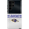 NFL Baltimore Ravens White Striped Galaxy S22 Ultra Pro Case