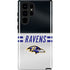 NFL Baltimore Ravens White Striped Galaxy S22 Ultra Pro Case