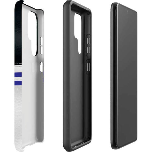 NFL Baltimore Ravens White Striped Galaxy S22 Ultra Pro Case