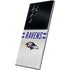 NFL Baltimore Ravens White Striped Galaxy S22 Ultra Skin