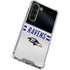NFL Baltimore Ravens White Striped Galaxy S23 Clear Case