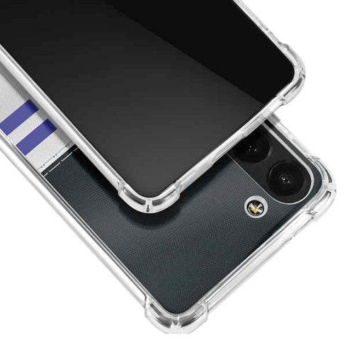 NFL Baltimore Ravens White Striped Galaxy S23 Clear Case