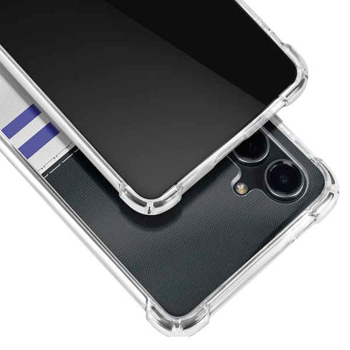 NFL Baltimore Ravens White Striped Galaxy S23 FE Clear Case