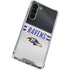 NFL Baltimore Ravens White Striped Galaxy S23 Plus Clear Case