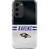 NFL Baltimore Ravens White Striped Galaxy S23 Plus Pro Case