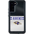 NFL Baltimore Ravens White Striped Galaxy S23 Plus Waterproof Case