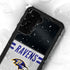 NFL Baltimore Ravens White Striped Galaxy S23 Waterproof Case