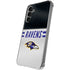 NFL Baltimore Ravens White Striped Galaxy S24 Plus Clear Case