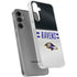 NFL Baltimore Ravens White Striped Galaxy S24 Plus Clear Case
