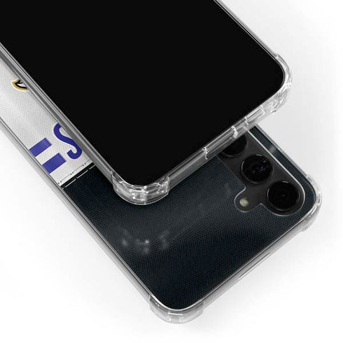 NFL Baltimore Ravens White Striped Galaxy S24 Plus Clear Case