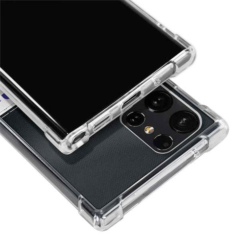 NFL Baltimore Ravens White Striped Galaxy S24 Ultra Clear Case