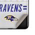 NFL Baltimore Ravens White Striped Galaxy Z Flip Skin