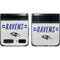 NFL Baltimore Ravens White Striped Galaxy Z Flip Skin