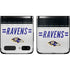 NFL Baltimore Ravens White Striped Galaxy Z Flip Skin