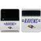 NFL Baltimore Ravens White Striped Galaxy Z Flip3 5G Skin