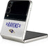 NFL Baltimore Ravens White Striped Galaxy Z Flip3 5G Skin