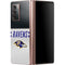 NFL Baltimore Ravens White Striped Galaxy Z Fold2 5G Skin